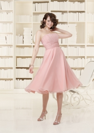 Bridesmaids Dress: Bridesmaids Affairs Collection: 802 - Chiffon  Removable flower Colors: Please View the Mori Lee Chiffon Swatch Card 