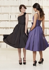 Evening Dress: Bridesmaids Affairs Collection: 805 - Taffeta  Removable flowers Colors: Please View the Mori Lee Taffeta Swatch Card 