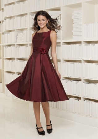 Bridesmaids Dress: Bridesmaids Affairs Collection: 807 - Taffeta  Removable flower Colors: Please View the Mori Lee Taffeta Swatch Card 