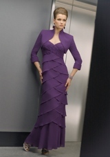 Mother of the Bride Dress: Mori Lee VM FALL 2011 Collection: 70403 - Chiffon  Dress and Jacket. Colors: Purple, Black, Taupe. Sizes Available: 2-26.  
