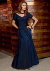Mother of the Bride Dress: Mori Lee VM FALL 2011 Collection: 70419 - Stretch Taffeta  Dress. Colors: Royal Blue, Black, Grape, Taupe. Sizes Available: 2-26. 