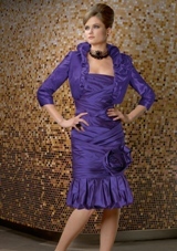 Mother of the Bride Dress: Mori Lee VM FALL 2011 Collection: 70425 - Silky Taffeta  Dress and Jacket. Colors: Purple, Black, Truffle. Sizes Available: 2-26. 