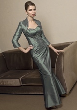 Mother of the Bride Dress: Mori Lee VM Collection: 70204 - IRRIDESCENT TAFFETA  JACKET INCLUDED 