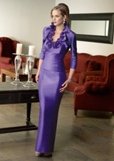 Mother of the Bride Dress: Mori Lee VM Collection: 70320 - Silky Taffeta  Bodice/Skirt/Jacket. Colors Available: Purple, Mediterranean, Berry, Silver. Sizes Available: 2-26. 
