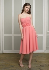 Mother of the Bride Dress: Mori Lee Bridesmaids Collection: 885 - CHIFFON  Sample Color: CANTALOUPE. SHAWL INCLUDED 