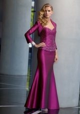 Mother of the Bride Dress: Mori Lee VM SPRING 2012 Collection: 70515 - STRETCH TAFFETA  Bodice, Skirt, and Jacket. Colors Available: Royal, Grape, Taupe. Sizes Available: 2-26. 