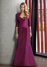 Mother of the Bride Dress: Mori Lee VM SPRING 2012 Collection: 70516 - STRETCH TAFFETA   Dress and Jacket. Colors Available: Taupe, Grape, Black. Sizes Available: 2-26. 