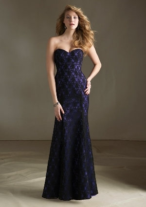  Dress - Mori Lee Bridesmaids FALL 2013 Collection: 687 - Lace | MoriLee Evening Gown