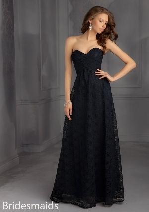 Dress - Mori Lee Bridesmaids FALL 2014 Collection: 702 - Lace - Zipper Back | MoriLee Evening Gown