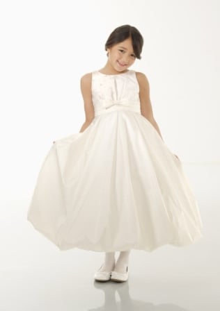 Dress for Kids: Mori Lee Flower Girls: 124 - Luxe Taffeta with Beading