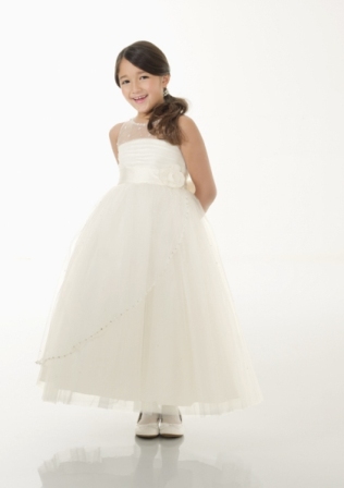 Dress for Kids: Mori Lee Flower Girls: 126 - Tulle with Beading