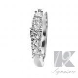 19-Signature-Karats | GWT-19K-Signature-Series: Today & Forever - 19KR3269  This stunning five stone round brillant diamond engagement ring hand crafted Signature Series is a classic piece for engagement or anniversary ring. Set in a U shaped setting which allows natural light to enters from every angle which make this ring the classic Five-stone combination. 