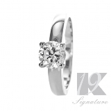 19-Signature-Karats | GWT-19K-Signature-Series: Classic Love - 19KR3284  This Beautiful, Classic and Elegant 19K Hand Crafted Signature Series engagement ring is the perfect ring for the one you love.  