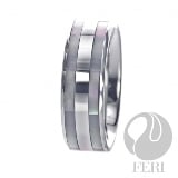 Feri-Fine-Design-Collection | Hi-Tech-Ceramic-and-Tungsten: 8 MM FERI Plangsten® Ring - FPR3532  Innovation is the focus with FERI designer lines and the newest innovation is the newly released FERI line.FERI Plangsten® line is like no other Tungsten based jewellery being offered today. The exclusive Plangsten® line is the result of 15 months of experimentation of metal compounds to improve the resistance of Tungsten Carbide. FERI Plangsten® compound is a precise mix of Tungsten Carbide and precious metal Platinum at a precise temperature which reduces the brittleness of the jewellery and it increases its resistance to impact. FERI polished Plangsten® Rings are unique with deep luster from within. They have a refreshingly contemporary style to the classic ring and they are backed with a lifetime Warranty. 