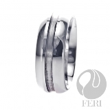 Feri-Fine-Design-Collection | Hi-Tech-Ceramic-and-Tungsten: 8.5mm Gorgeous Plangsten ring - FPR3534  Innovation is the focus with FERI designer lines and the newest innovation is the newly released FERI Plangsten® line.FERI Plangsten® line is like no other Tungsten based jewellery being offered today. The exclusive Plangsten® line is the result of 15 months of experimentation of metal compounds to improve the resistance of Tungsten Carbide. FERI Plangsten® compound is a precise mix of Tungsten Carbide and precious metal Platinum at a precise temperature which reduces the brittleness of the jewellery and it increases its resistance to impact. FERI polished Plangsten® Rings are unique with deep luster from within. They have a refreshingly contemporary style to the classic ring and they are backed with a lifetime limited Warranty. 