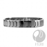 Feri-Fine-Design-Collection | Hi-Tech-Ceramic-and-Tungsten: FERI Tungsten Bracelet - FTB3830  Bracelet Width: 12mmBracelet Length: 8