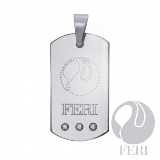 Feri-Fine-Design-Collection | Hi-Tech-Ceramic-and-Tungsten: FERI Tungsten Pendant - FTP3832  Width: 24mmLength: 44mmThis gorgeous FERI polished Tungsten pendant is part of the newly released FERI 2010 Fall Collection with a unique deep luster from within. They have a refreshingly contemporary style to the classic pendant and they are backed with a lifetime Warranty. 