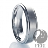 Feri-Fine-Design-Collection | Hi-Tech-Ceramic-and-Tungsten: 7mm BOND FOR EVER - FTR2505  Tungsten has the highest melting point and lowest vapour pressure of all metals, and at temperatures over 1650°C has the highest tensile strength. It has excellent corrosion resistance second only to carbon (diamonds). FERI polished Tungsten rings are unique with deep luster from within. They have a refreshingly contemporary style to the classic ring and they are backed with a lifetime Warranty. Tungsten carbide's flawless features and indestructible nature will create an everlasting bond between you and your partner. 