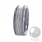Feri-Fine-Design-Collection | Hi-Tech-Ceramic-and-Tungsten: 7mm FERI Plangsten® Ring - FTR3558  Innovation is the focus with FERI designer lines and the newest innovation is the newly released FERI Plangsten® line.FERI Plangsten® line is like no other Tungsten based jewellery being offered today. The exclusive Plangsten® line is the result of 15 months of experimentation of metal compounds to improve the resistance of Tungsten Carbide. FERI Plangsten® compound is a precise mix of Tungsten Carbide and precious metal Platinum at a precise temperature which reduces the brittleness of the jewellery and it increases its resistance to impact. FERI polished Plangsten® Rings are unique with deep luster from within. They have a refreshingly contemporary style to the classic ring and they are backed with a lifetime limited Warranty. 