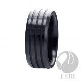 Feri-Fine-Design-Collection | Hi-Tech-Ceramic-and-Tungsten: 8.5mm FERI Tungsten Ring - FTR3796  Width:  8.5mmThis gorgeous FERI polished Tungsten ring is part of the newly released FERI 2010 Fall Collection with a unique deep luster from within. They have a refreshingly contemporary style to the classic ring and they are backed with a lifetime Warranty. Tungsten carbide's flawless features and indestructible nature will create an everlasting bond between you and your partner.* 8.5mm high-tech ceramica comfort fit. 