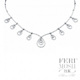 Feri-Mosh-21K-Collection | Exclusive-21k-Collection: FERI MOSH 'Mountain of Light'  - FMN2376  EXPERTLY crafted in SOLID 20K WHITE GOLD, this striking FERI MOSH design is expertly constructed through micro setting. This GWT master piece sets a new standard for high fashion design that combines precise jewellery making and quality jewellery craftsmanship! This one of a kind masterpiece is complemented with high quality Genuine Diamonds. All measurements are approximate.This is the last and only copy ever made of this master piece.All Feri Mosh Pieces will include a Customized IGI/FERI MOSH Appraisal. 