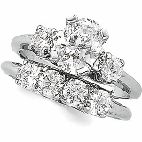 Gold-Platinum-Collections-Women | Rings-Bridal-or-Engagement: BRIDAL - MBE111ST  (stones not included)18K Yellow / BAND/ENG / Polished 