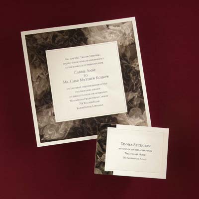 Wedding Invitation Informal Cards Personalized with your names or monogram 