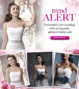 Trend Alert – Sashes from Alfred Angelo