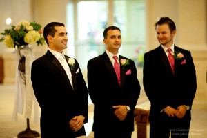 Two groomsmen and the best men