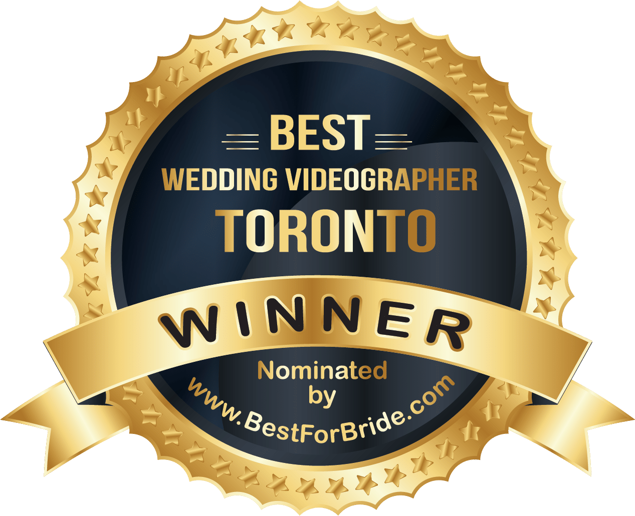 Best Wedding Videographer Toronto badge