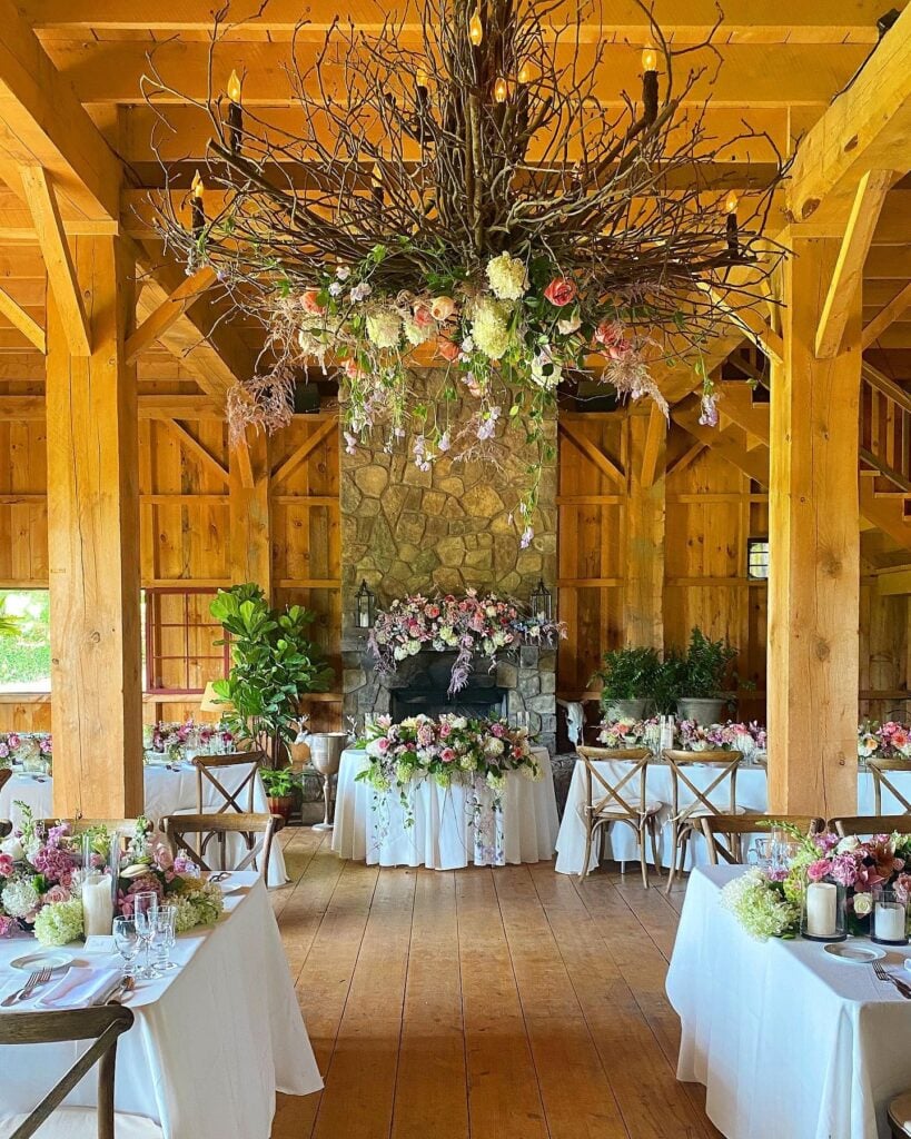 bohemian wedding reception decorations