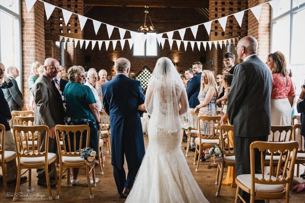 wedding ceremony bride groom entrance