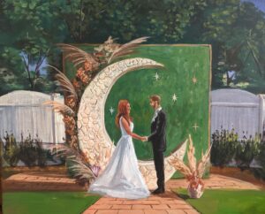 wedding portrait painting