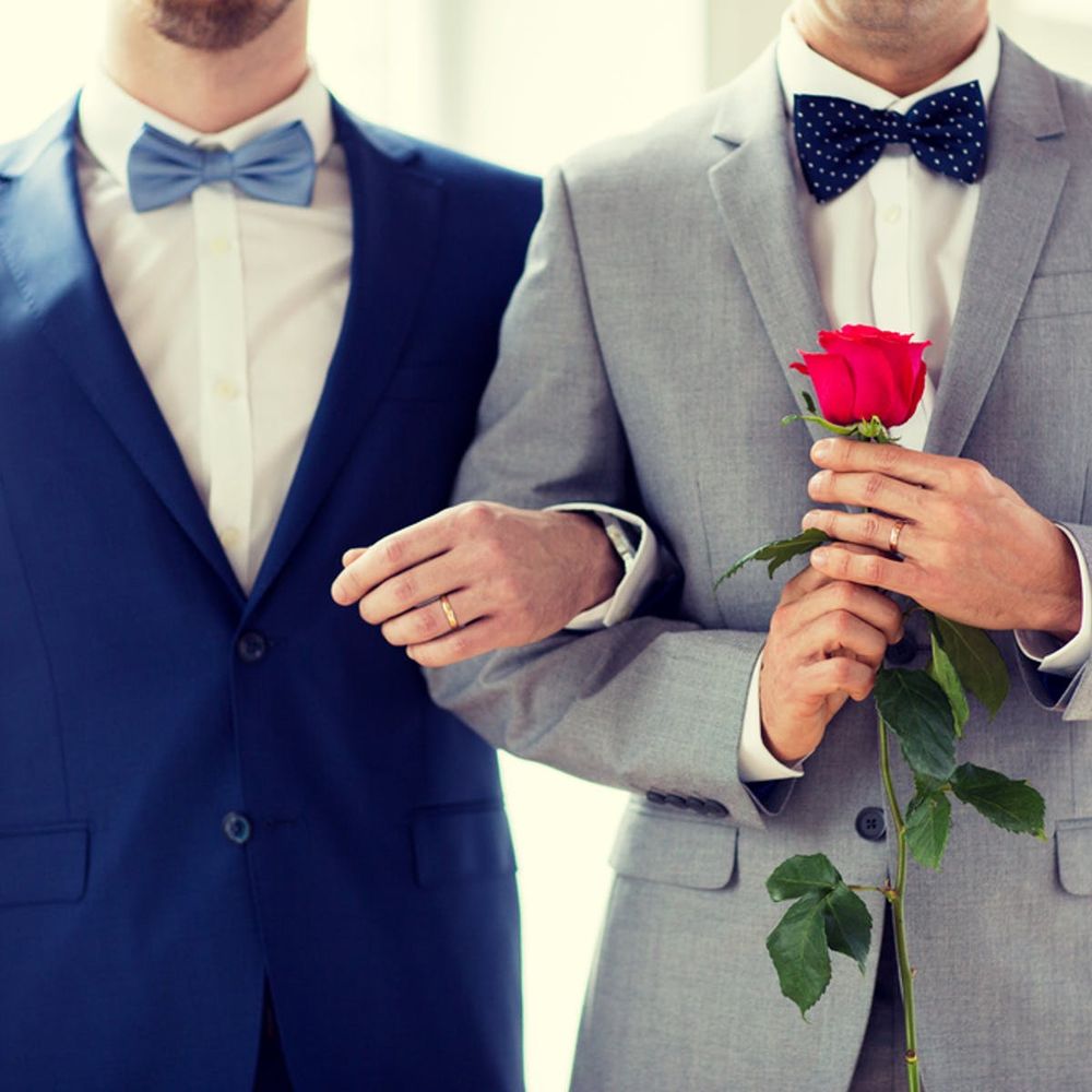 gay wedding attire
