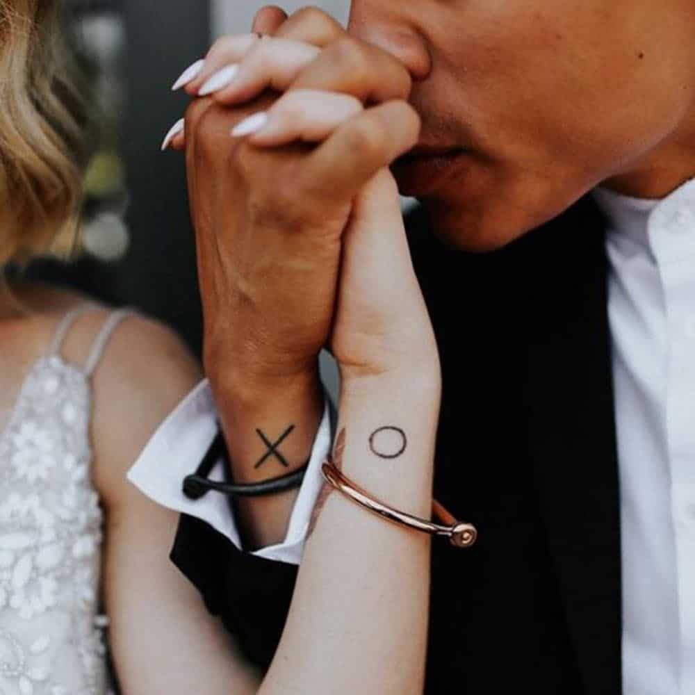 couples tattoo wedding newlyweds