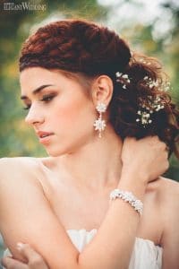 bridal wedding earring