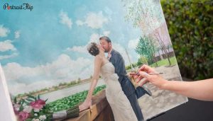 Have An Artist Give Home to Your Outdoor Wedding