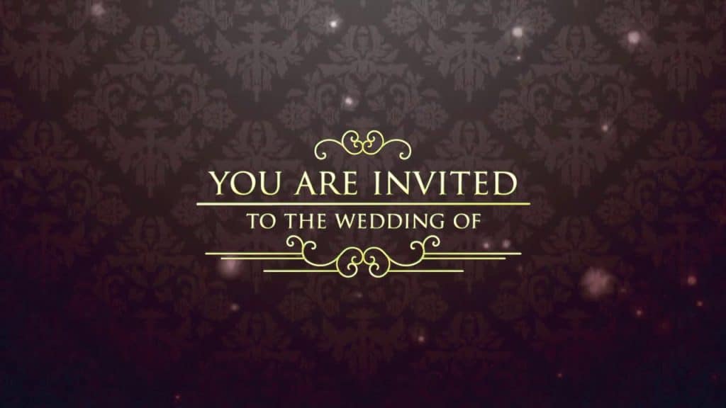 wedding invite digital