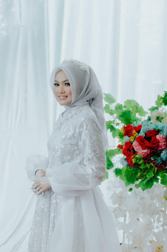 organza fabric wedding dress