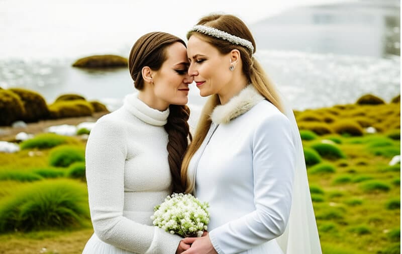 same sex destination wedding honeymoon in iceland