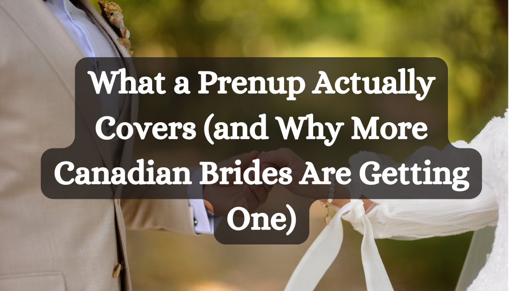 What a Prenup Actually Covers (and Why More Canadian Brides Are Getting One)