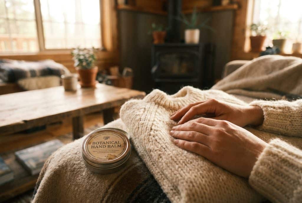 hands-on-cozy-knit-with-botanical-hand-balm-nearby