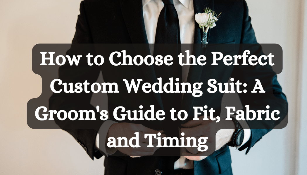 How to Choose the Perfect Custom Wedding Suit: A Groom's Guide to Fit, Fabric and Timing