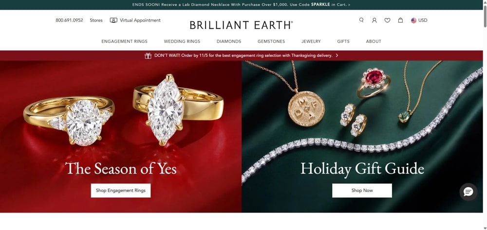 Brilliant Earth – Best for Designer Engagement Ring Styles