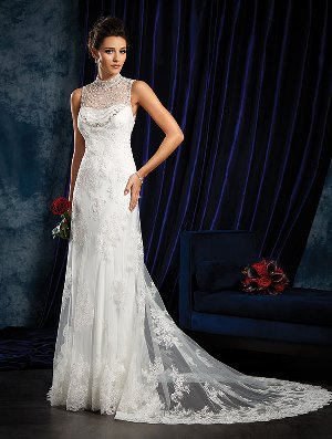 Wedding Dress - ALFRED ANGELO SAPPHIRE 2016 Collection - 960 - Cage Style Gown with Beaded Yoke | AlfredAngelo Bridal Gown