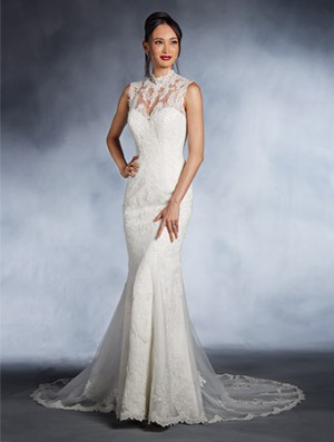 Wedding Dress - DISNEY ALFRED ANGELO COLLECTION - 271 Mulan's Disney Princess Wedding Dress with Mandarin Neckline | AlfredAngeloDisney Bridal Gown