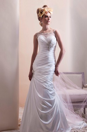 Wedding Dress - Alfred Sung SPRING 2013 BRIDAL - 6908 - Charmeuse | AlfredSung Bridal Gown