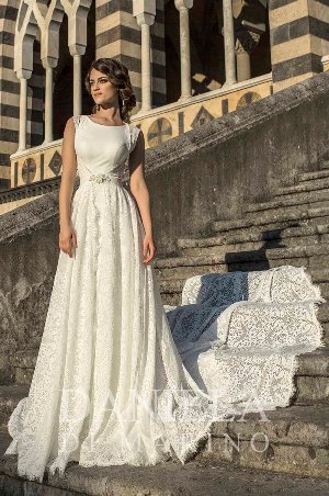 Wedding Dress - Daniela Di Marino 2017 Collection - 4164.2 - AURELIA+lace coat | DanielaDiMarino Bridal Gown