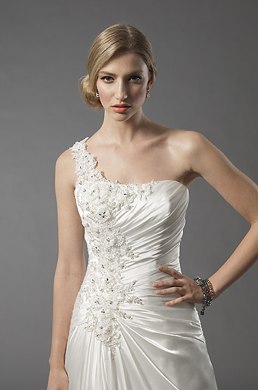Wedding Dress - Elegance Style 8713 - Milan Satin | Elegance Bridal Gown
