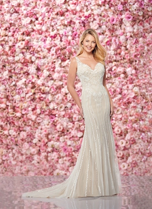 Wedding Dress - Enchanting By Mon Cheri FALL 2019 Collection - 219131 - Fashion-Forward Tulle Fit and Flare Gown | EnchantingByMonCheri Bridal Gown
